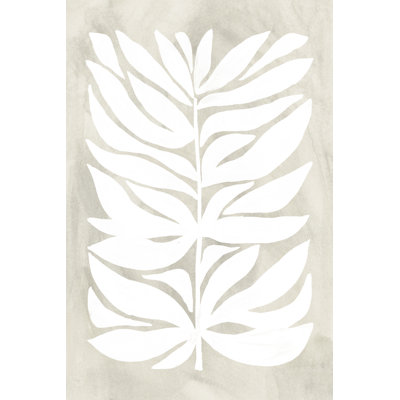 Palm Fossil Silhouette II by June Erica Vess - Wrapped Canvas Art Prints