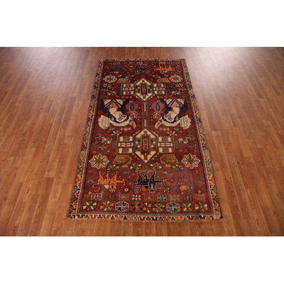 Animals Pictorial Traditional Rug 4x7