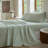 100% Washed Cotton Bedding Sheet Set 4 Pieces,1 Fitted Sheet,1 Flat Sheet and 2 Pillowcases,Comfy Textured Sheet Set-119423622-119423617