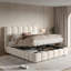 Upholstered Ottoman Storage Bed-1285866522