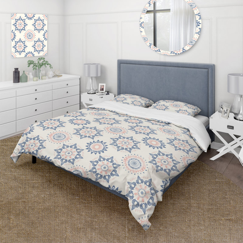 Ensemble de housse de couette Boho, Housse de couette très grand + 2 taies décorativ