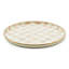 Mocha Check Round Tray