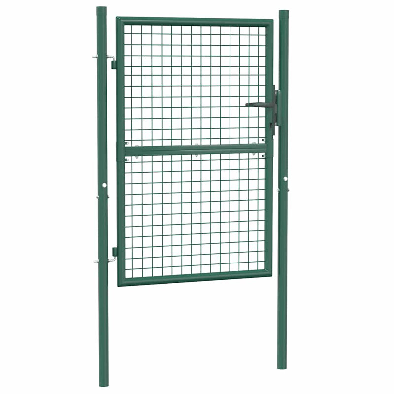 Clôture vidaXL acier 100 x 125 cm vert, 39,4 po x 49,2 po, Vert