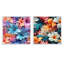Tropical Dreamscape III - motif tropical - ensemble de 2 collages carrés floraux-101865141-101865143