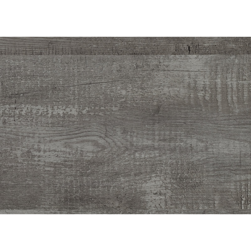 Très grand lit rustique gris, chambre en bois d'ingénierie avec rails et placage