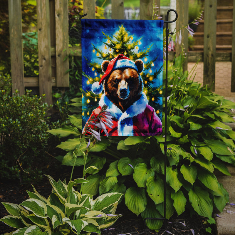 Christmas Garden Flag, Bear
