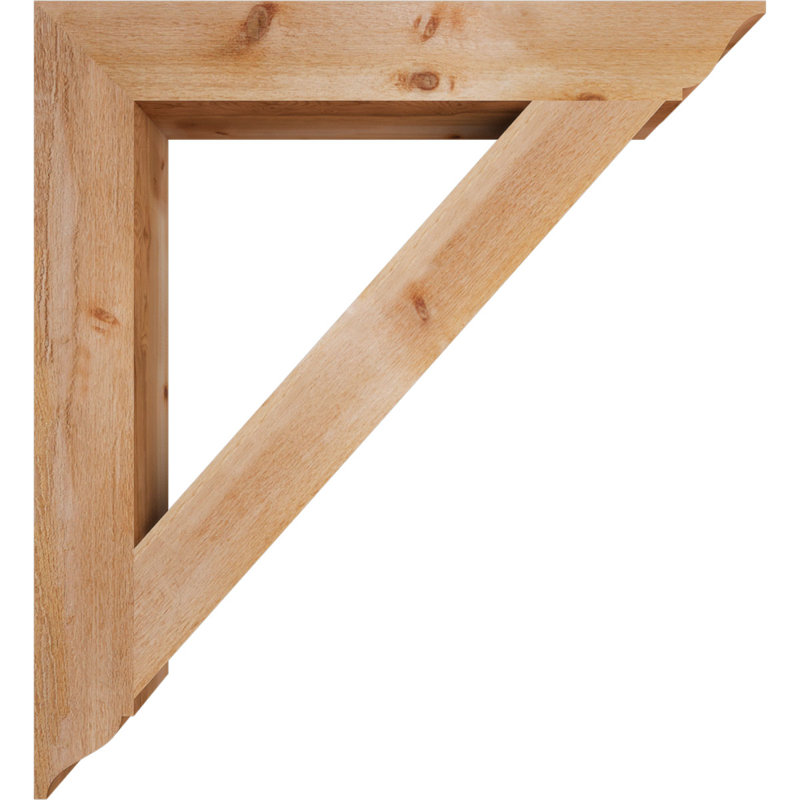 H 6 po x P 6 po Support en bois / corbeau, H 48 po x l 6 po x P 44 po, Cèdre rouge