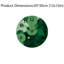 Décoration murale abstraite 12 po x 12 po cercle vert forêt