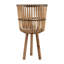 Ensemble de jardinières en bambou exquis pour une utilisation intérieure et extérieure, ajoutant une beauté naturelle à votre maison et à votre jardin.