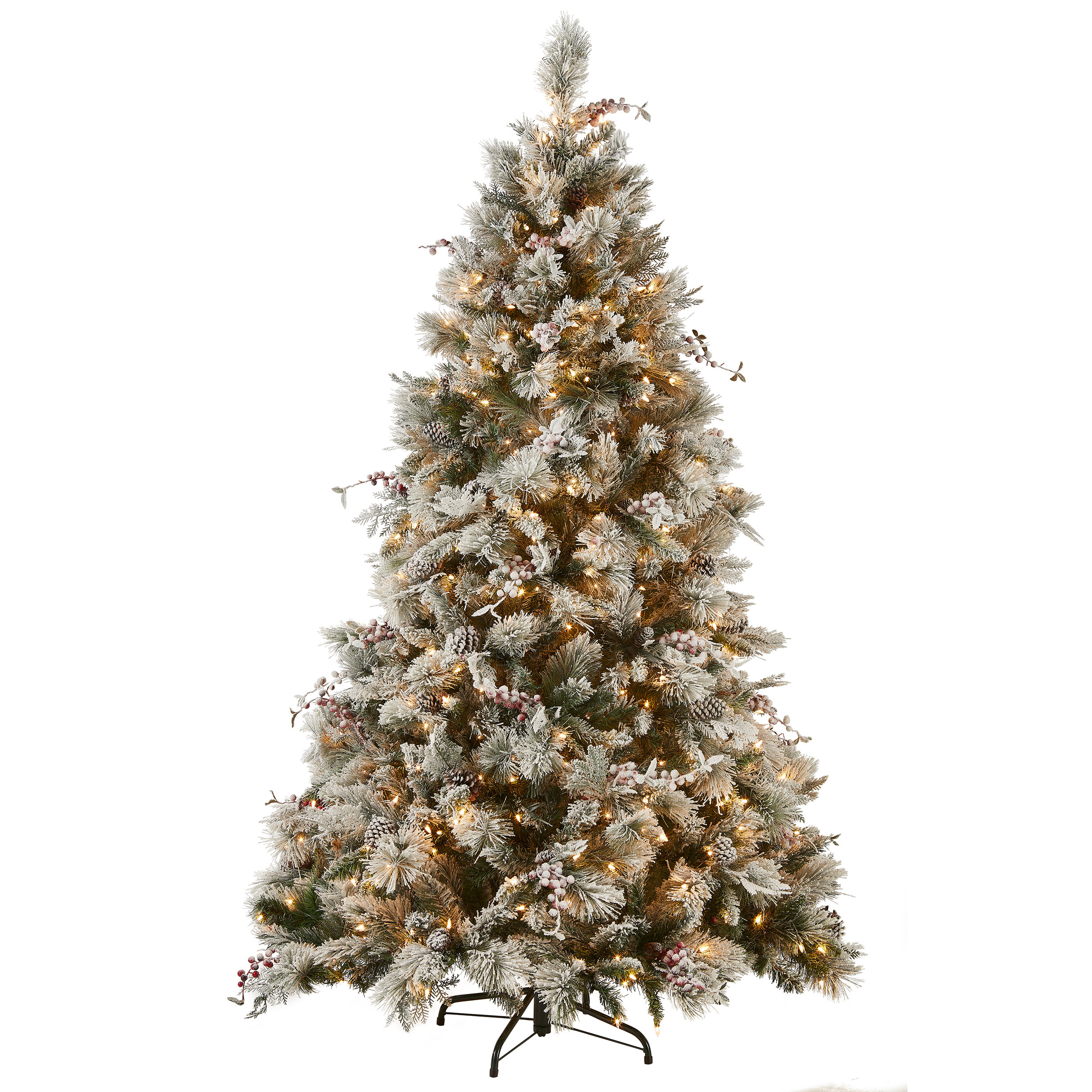 Ardrie 7.5' Artificial Pine Christmas Tree with Clear Lights & Reviews