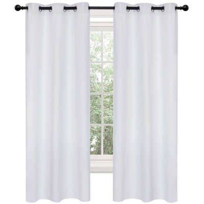 Thermal Insulated Room Darkening Grommet Curtain Panels (Set of 4)