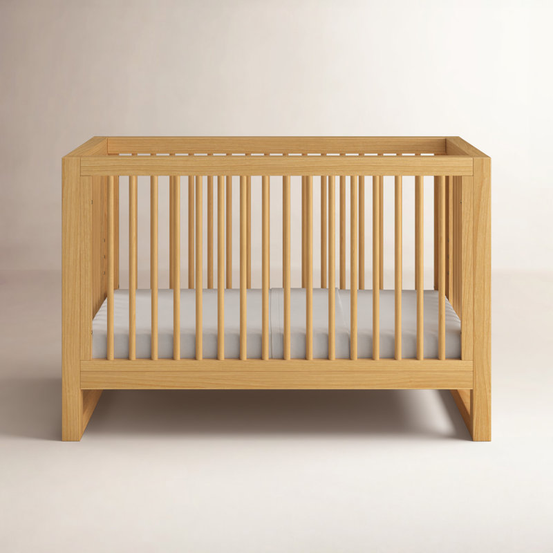 Nantucket Greenguard Gold Certified 3 -in-1 Convertible Crib, Honey