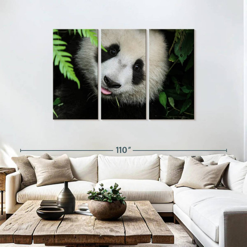 Brampt Panda Surprise, 48" H x 74" W