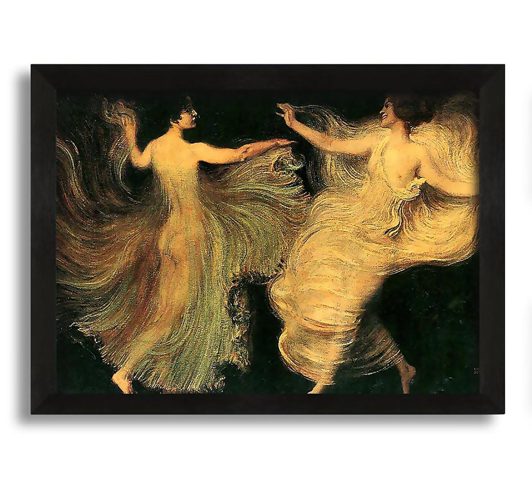 Gerahmtes Leinwandbild Franz Von Stuck Two Dancers