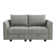 61" Square Arm Modular Loveseat with Storage Space
