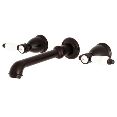 Kingston Brass Bel-Air Two-Handle 3-Hole Wall Mount Roman Tub Faucet