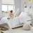 Durable Woven Stripe Bedding Sets, Polyester Twin/twin Xl, Modern Style For All Bedrooms