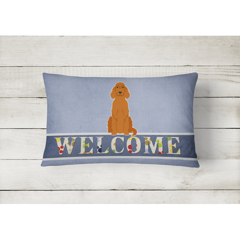 Coussin lombaire irlandais Welcome Setter