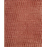 Modern Tibet Hand Knotted Area Rug in Red