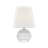 Nicole 12.75" 1-Light Crystal Rechargeable Table Lamp