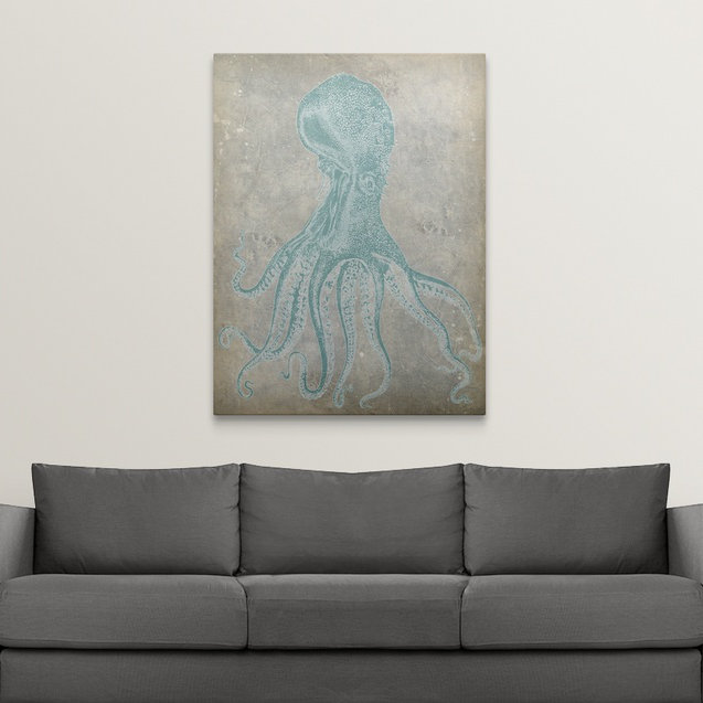 « ii » jennifer grolier, impression Spa Octopus, H 48 po x l 36 po x P 1,5 po, Toile