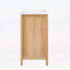 Farmhouse Bathroom Vanity with Resin Sink,Adjustable Shelf