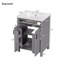 Ensemble de meuble-lavabo 24 po avec lavabo en céramique, meuble-lavabo peu encombrant - l 24 po x P 18 po x H 34 po, 2 portes à fermeture en douceur