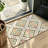 Boho Diamond Geometric Pattern Non-Slip Area Rug, 47"x 31", Bedroom Hallway