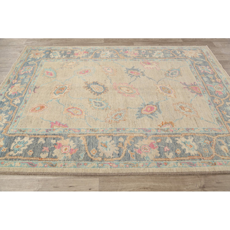 One-of-a-Kind 5'2" X 7'2" New Age Wool Area Rug in Brown