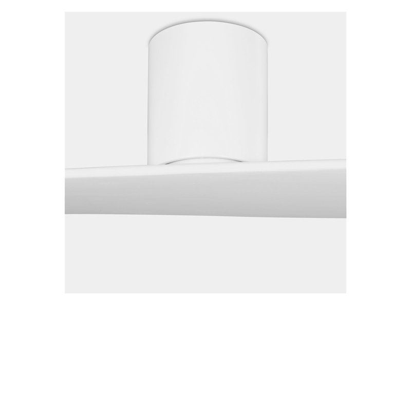Plank Smart 60 Hugger Ceiling Fan, Matte White