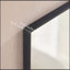 60x22 Inch Glossy Black Bathroom Mirror, Rectangular Wall-Mounted Vanity Mirror with Metal Frame, Modern and Minimalist Design for Versatile Use