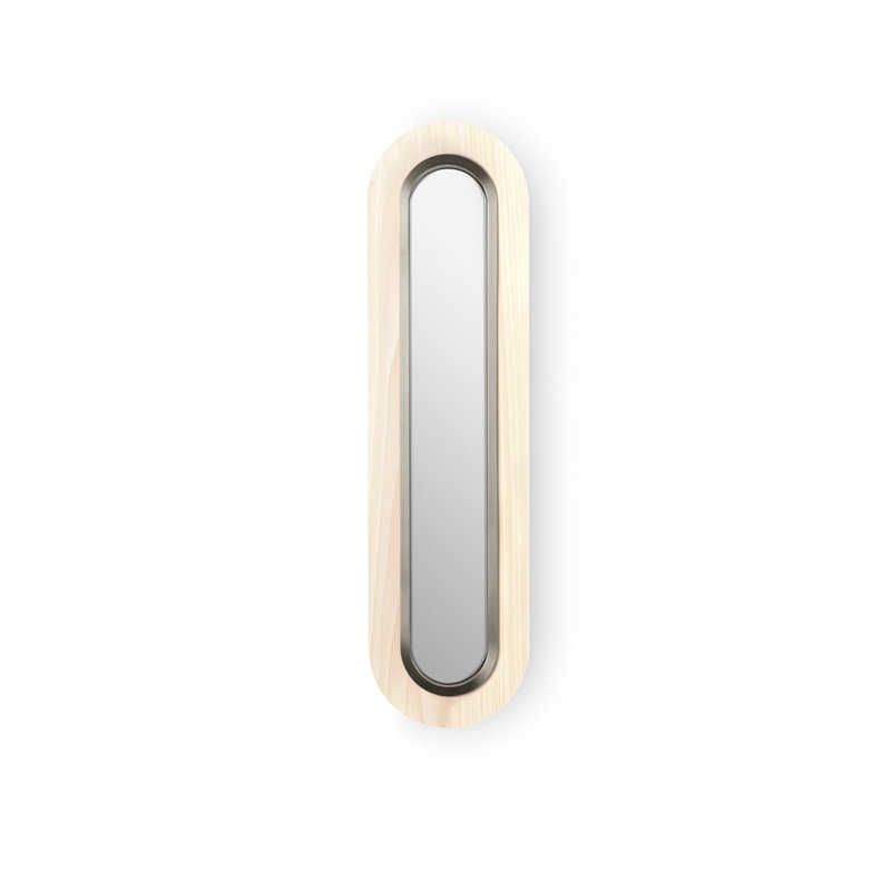 Lens 1 - Light LED Flush Mounted Sconce, 30.7" H x 8.7" W x 1.8" D, Matte Black, Pale Rose