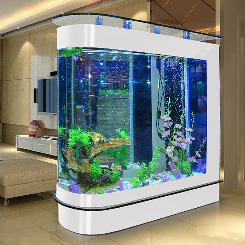 Aquarium moderne en acrylique 55-63 gallons Eco, White, 16.54