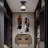 Hallway Light Fixtures, Industrial Ceiling Light Fixture with Glass Globe Shade, E26 Standard Base Farmhouse Ceiling Light for Hallway Entryway and Foyer-219642882