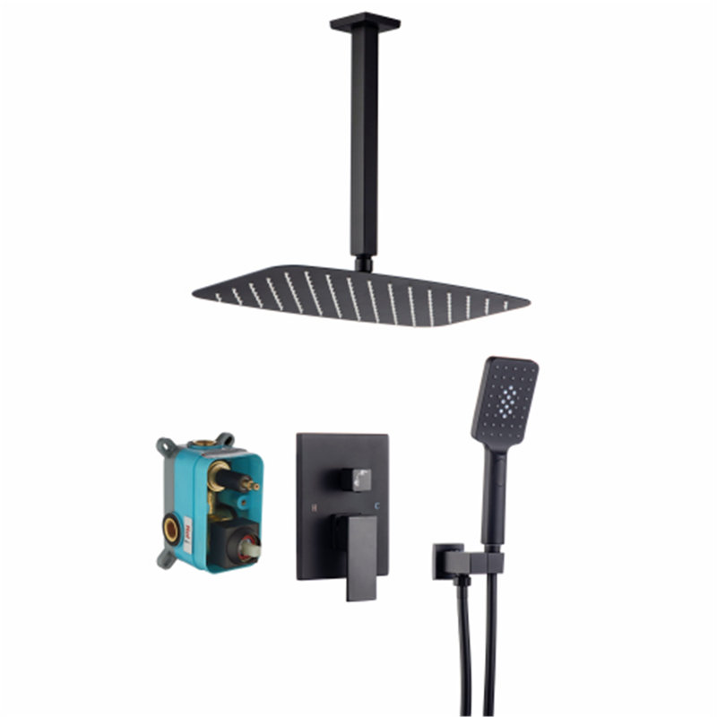 Robinet de douche seulement, Noir