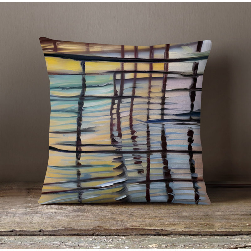 Coussin décoratif, Housse de coussin seulement - sans insert, H 16 po x l 16 po
