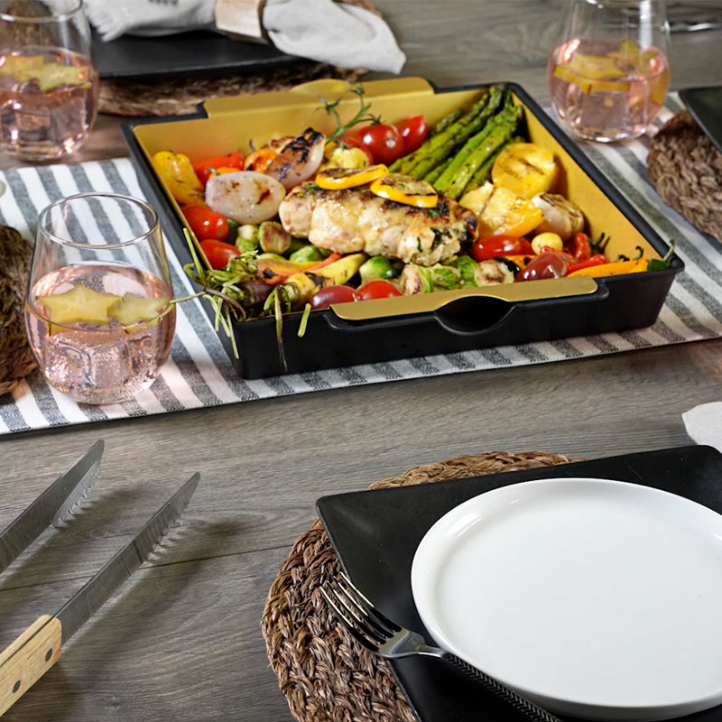 Steel Non-Stick Grill Griddle