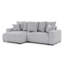 Calma 4 Seater Chenille Corner Sofa with Storage-135847526-135847527