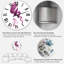 Horloge murale mauve tourbillon mauve-454638973