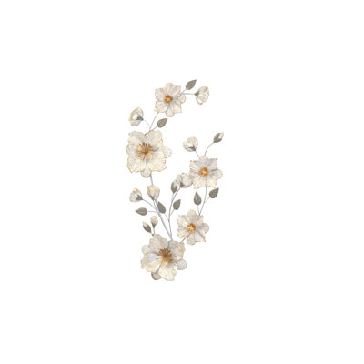 Glam Plants & Flowers Wall Decor on Metal