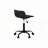 Office Chair,Adjustable Height,Swivel,Ergonomic,Computer Desk,Work,Juvenile,Black Leather Look,White Metal,Contemporary,-1370778199