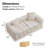 Boneless 66.5'' Upholstered Tufted Loveseat Square Arm Sofa-1271824801