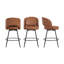 Tabouret de comptoir pivotant H 26 po avec structure en métal-937624277-938171309