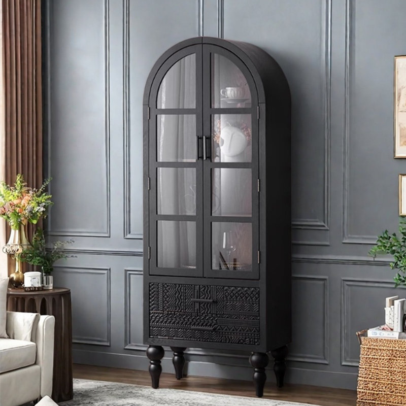 Black Vintage Style Bookcase
