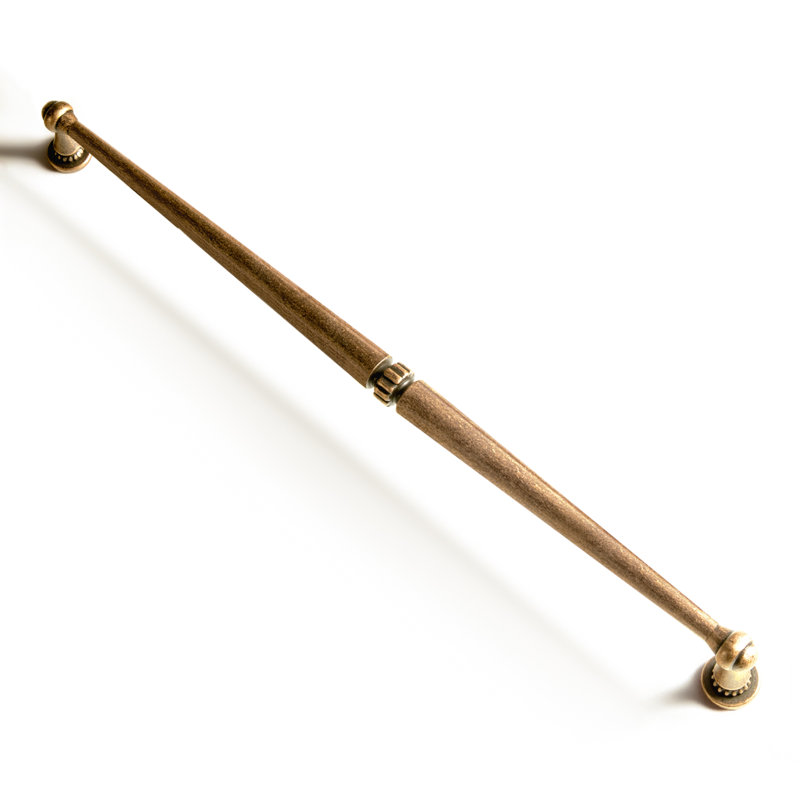 Ensemble de poignées barre / poignée centre à centre, Laiton antique, 5"