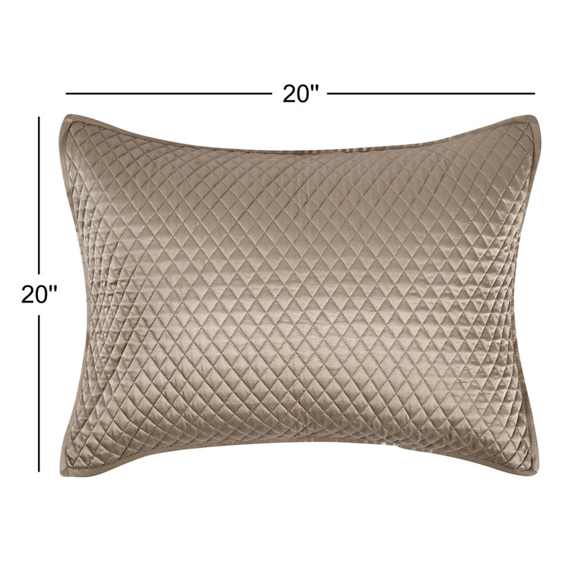 Winthrop Sateen Sham, Standard, Natural