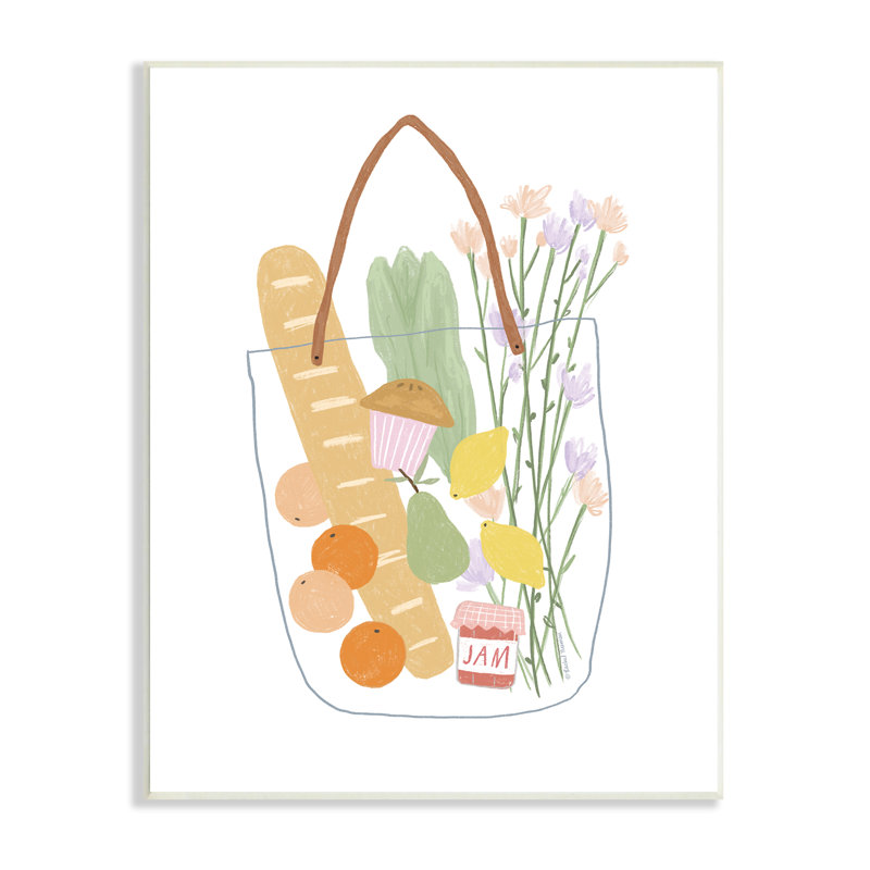 «Chic Chic Bag Illustration» par Spring Ni, Plaque murale, H 19 po x l 13 po