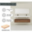 Meuble-lavabo double 60 po