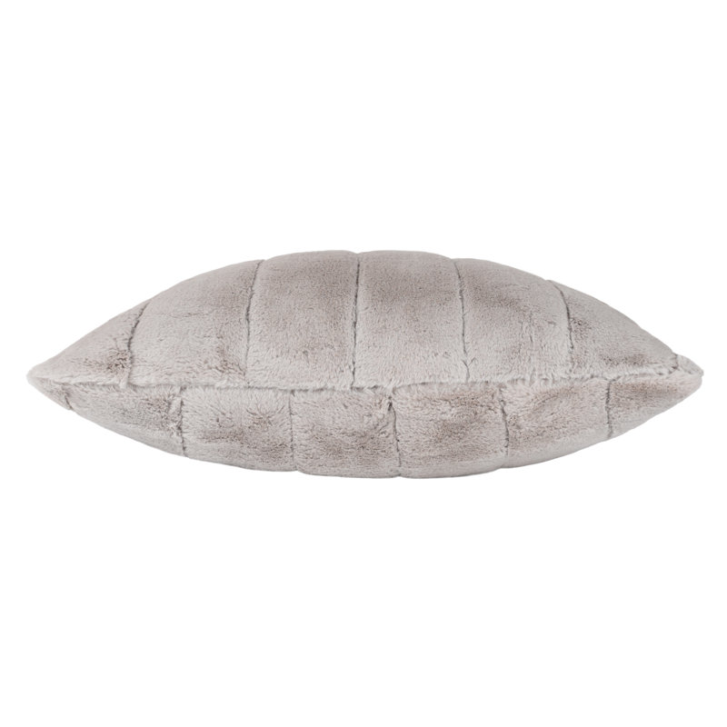 Empress Striped Square Throw Cushion, Grey, 45cm H x 45cm W x 10cm D