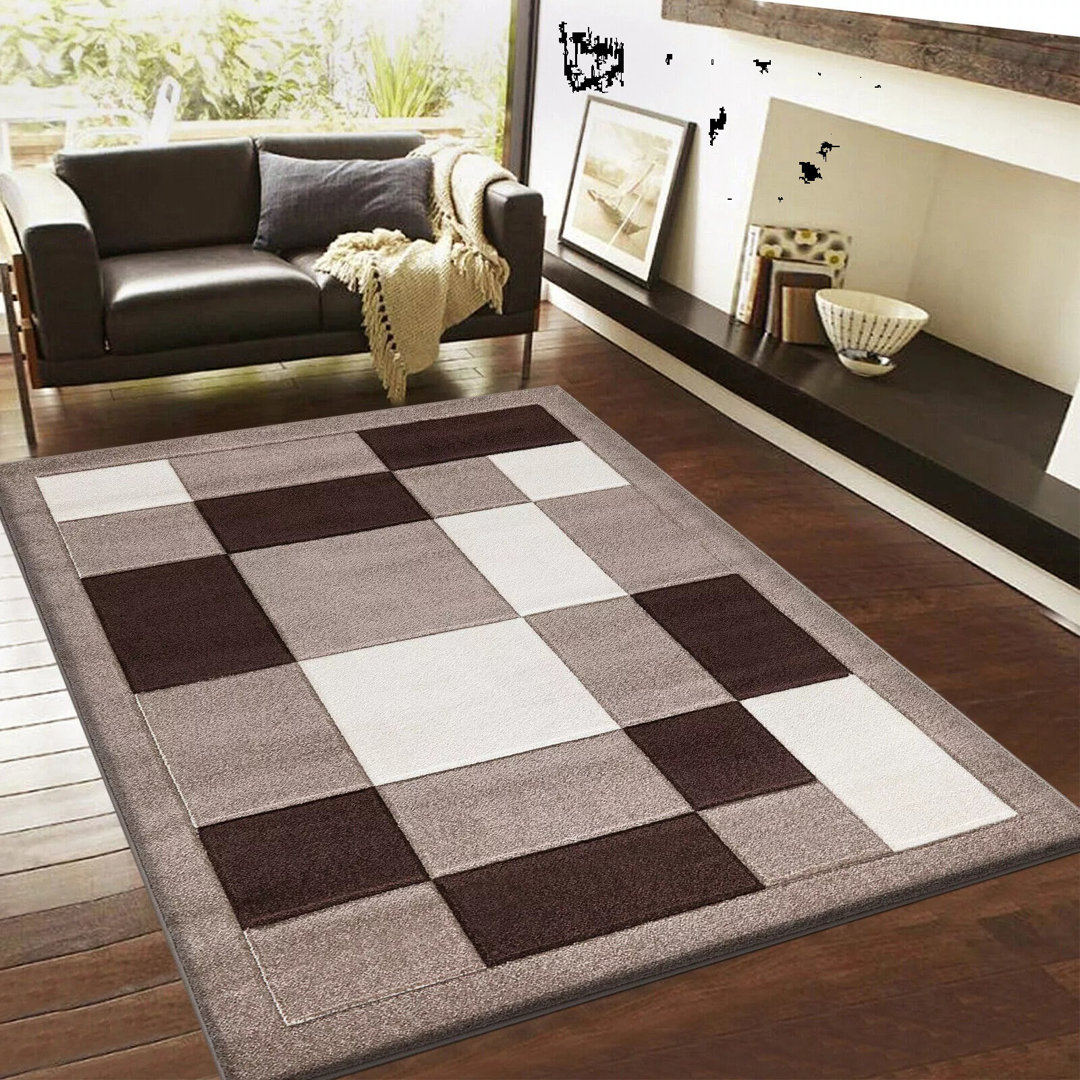 Modern Stylish Geometric Area Rug Living Room Bedroom Carpet Hallway Runner Kitchen Floor Mat
